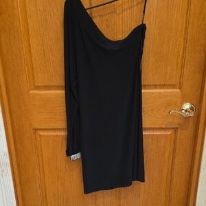 Bisou Bisou Black One-Shoulder Dress